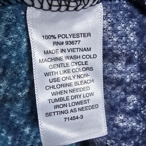 St. John's Bay Women's Plaid Blue Sherpa Fleece Mock Neck Sweater Size 5X New - Picture 9 of 12